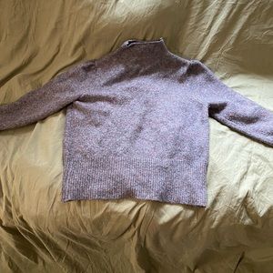 Gray Mock Neck Sweater